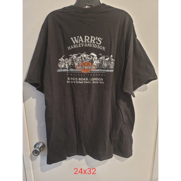 Warr's Harley-Davidson London England T-shirt - Picture 8 of 11
